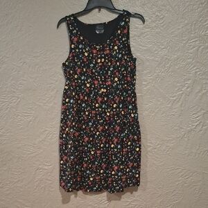 89th & Madison Women's Black Floral Dress Size M